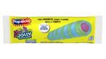 Popsicle Jolly Rancher Frozen Confection Pop package. The background is bright yellow and features a twister ice pop.
