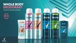 A line up of Degree Whole Body Deodorants, cross-brand, cross-market innovation